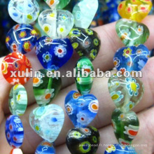 Perles de verre au chalumeau de diverses formes de haute qualité pour la fabrication de bijoux